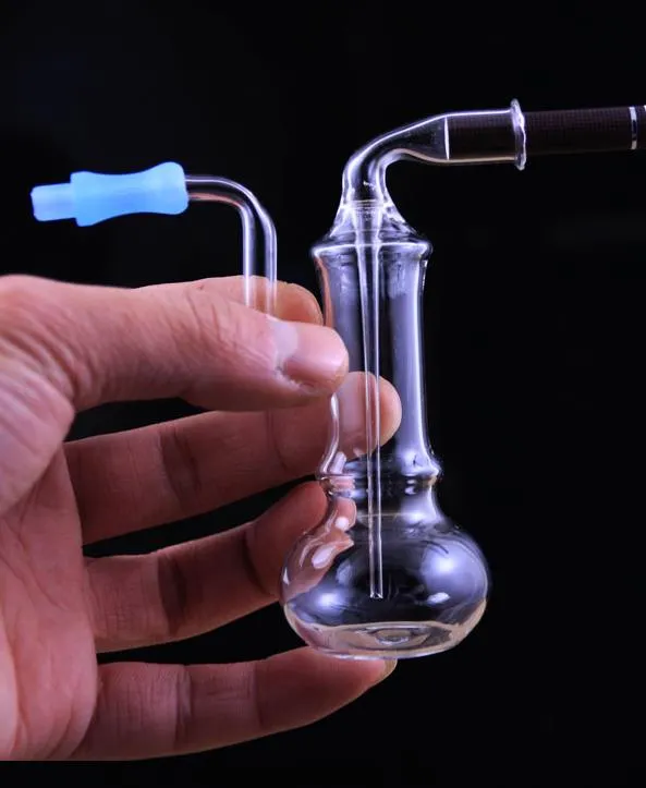 Mode créative mini filtre à eau en verre transparent pot de fumée conduite d'eau conduite d'eau