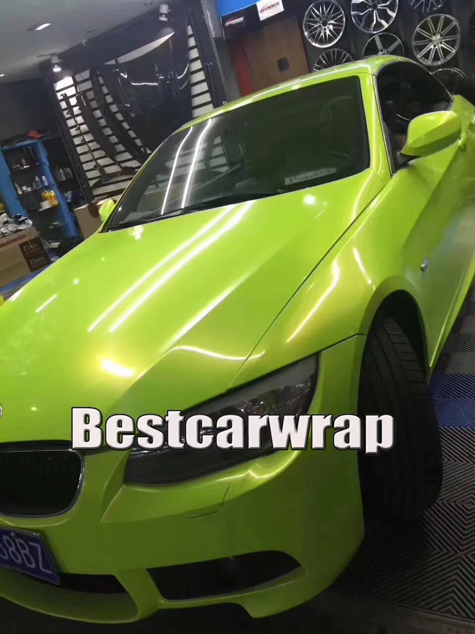 Save Big on Bulk Gloss Metallic Vinyl Wrap Fluorescent Lime Gloss Shift To  Gold Metallic Vinyl Wrap For Car Wrap Film Magic Glossy 1080 Union Covering 