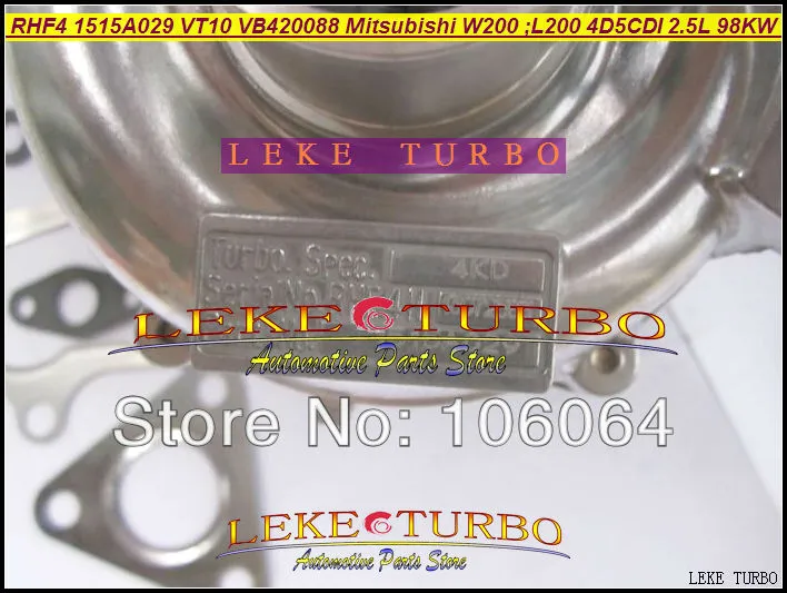 Wholesale RHF4 1515A029 VT10 VB420088 Turbo Turbine Turbocharger for Mitsubishi W200 car L200 truck 2006 4D5CDI 2.5L LEKE TURBO