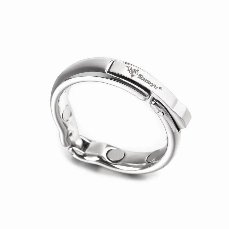 4 anéis de pênis de tamanho ajustável para fisioterapia magnética masculina de metal tipo V circuncisão ereção anel peniano brinquedos sexuais para homens