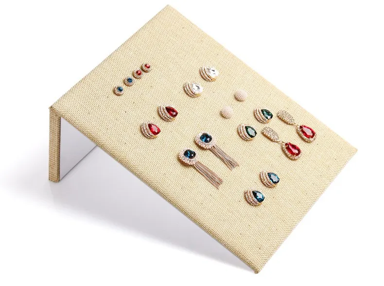 Linen on sale earring display