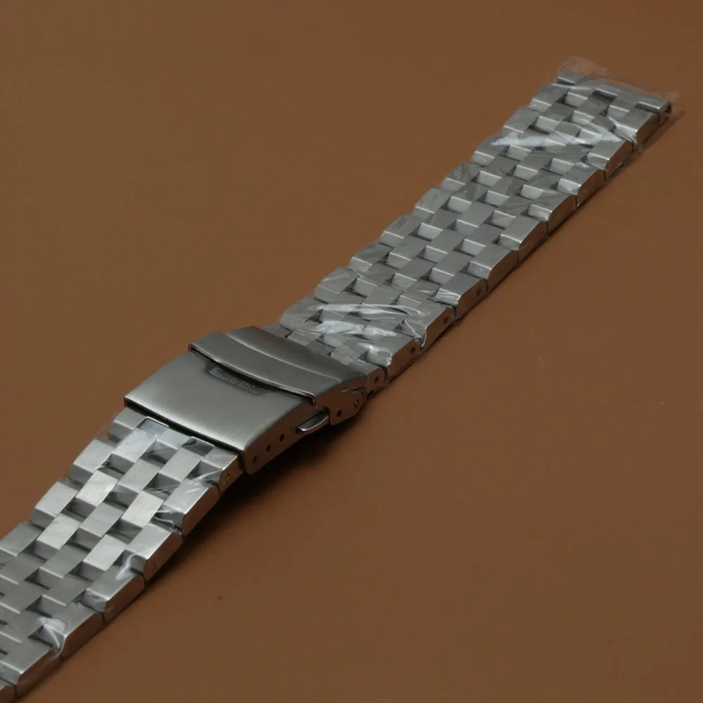 High quality Matte Stainless steel Watchband Unpolished Watch accessories with safety buckle 18mm 20mm 22mm 24mm 26mm strap bracel7121480