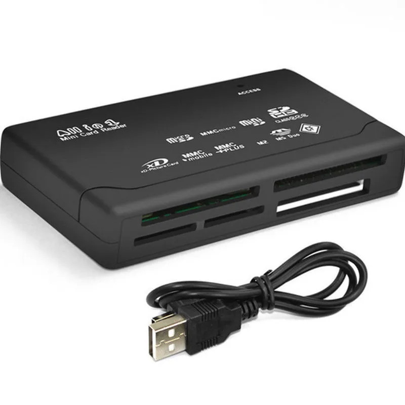 Lecteur de carte mémoire universel multi-en-1 tout-en-un USB externe SD SDHC Mini Micro M2 MMC XD CF expédition rapide