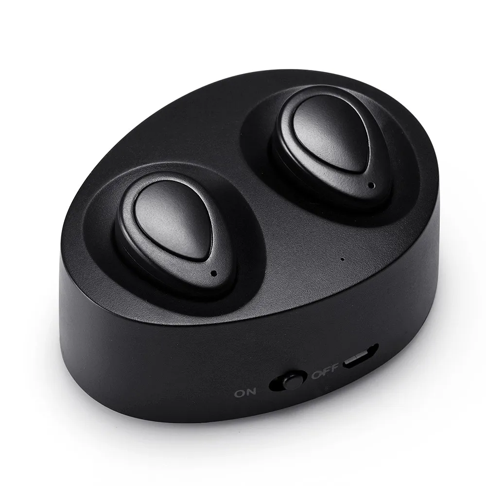 Mini Twins True Wireless TWS K2 Auricolari Bluetooth stereo CSR 4.1 Cuffie vivavoce Bluetooth con scatola di ricarica Dock