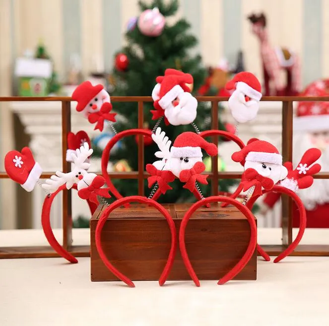 Red cabeça dupla Natal headband decorações de Natal vários modelos podem escolher G668