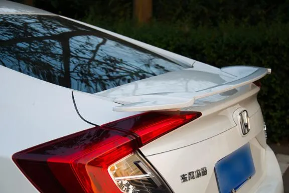 High quality Stronger ABS material with color paint rear wing Spoiler for Honda Civic sedan 2016-2020