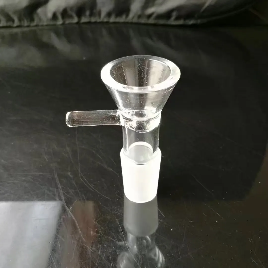 Accessoires de bongs de bouche de gommage Ding Tong, brûleur à mazout unique Bongs en verre Tuyaux Conduites d'eau Pipe en verre Plates-formes pétrolières Fumer avec compte-gouttes