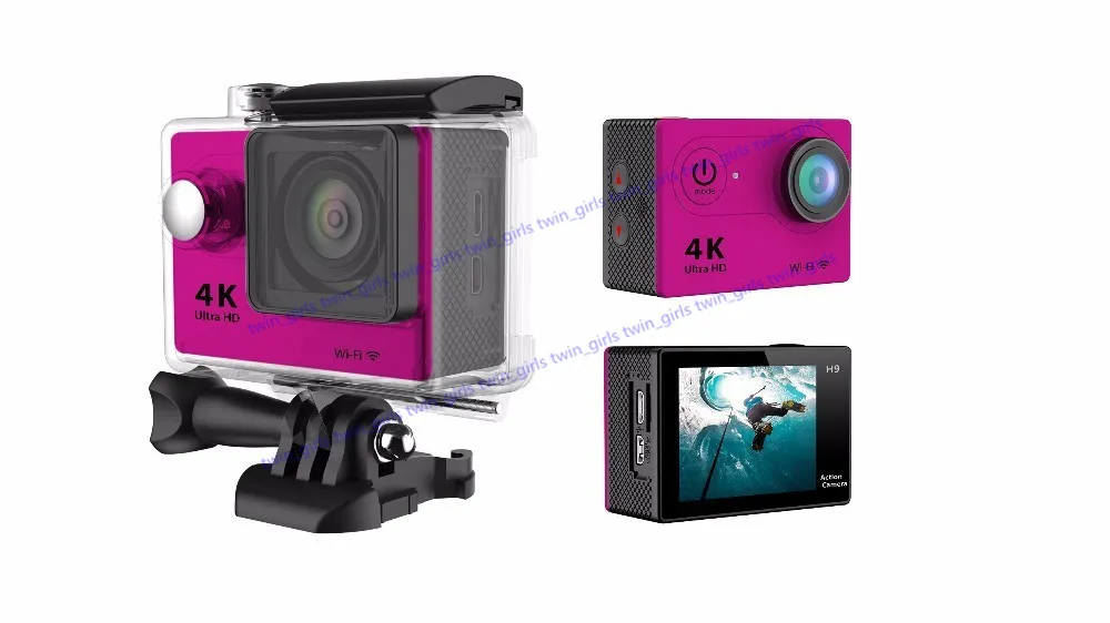 액션 카메라 DePortiva H9 원격 Ultra HD 4K WiFi 1080P 60FPS 2.0 LCD 170D 스포츠 방수