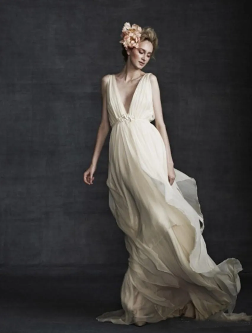 ADELIZA | Cape Sleeve Sheath Chiffon Wedding Dress – Envious Bridal & Formal