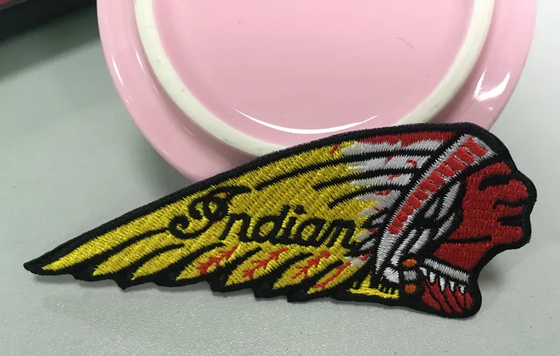 Cool Indian Motorcycles Patches Iron on Embroidered Patch for Clothing and Hats Caps Patch Applique Sew on Patch 11x45cm G02051373428