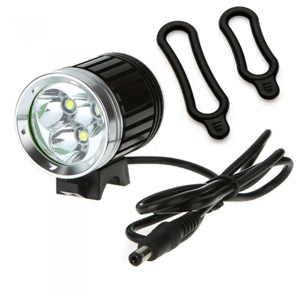 Waterproof Led Bicycle Light 3 x CREE XML T6 4000Lumen Bike Front Head Lamp Wholesale Suit for 8.4v Battery Pack