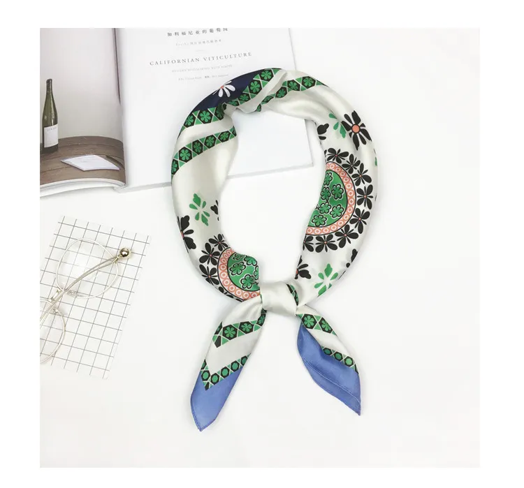 2017 new high-quality silky small square scarf, imitation scarves, spring and autumn winter unique personality silk professional scarf whole