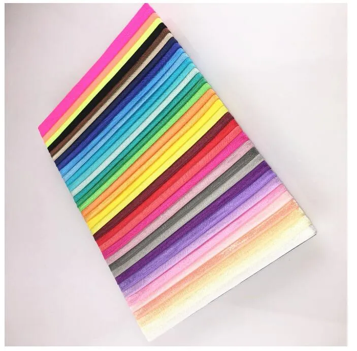 BABY Mädchen Jungen Nylon Gummibänder DIY Regenbogen Haarschmuck für Kinder Kleinkind Kleinkind 35 Farben