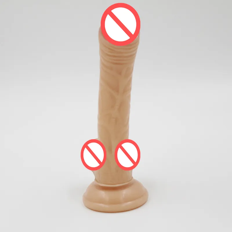 肉体7.28インチ（18.5cm）ビッグセックスディルドドンズ吸盤のリアルペニスリアルなコック女性大人の製品エロティックなおもちゃ