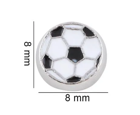 20 Teile/los Schwimm Medaillon Charms Sport Fußball Ball Fit Für Glas Magnetische Medaillon Schmuck Machen