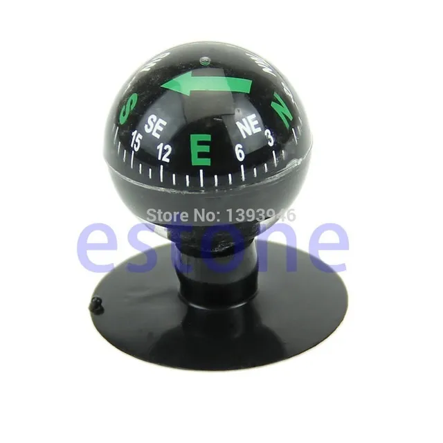 Gros-U119 Livraison Gratuite Mini Navigation Flexible Boussole Boule Tableau De Bord Ventouse Voiture Bateau Véhicule