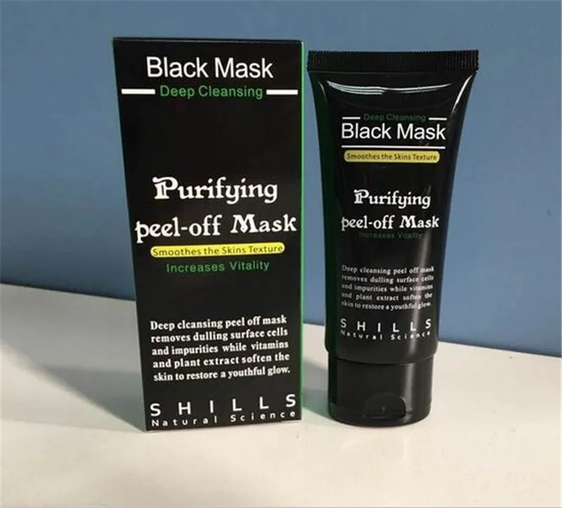 شيلز - قناع الوجه المقشر العميق للتنظيف الأسود ماسك 50 مل - ماسك الرؤوس السوداء للبشرة