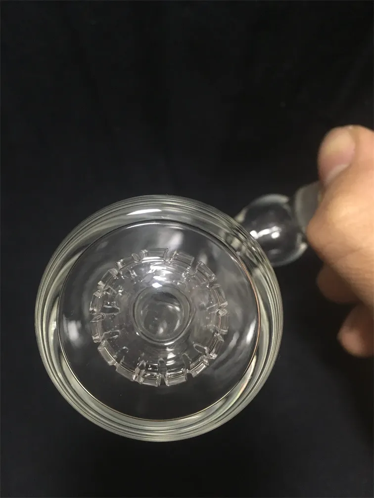 Glass Hookah 45-graders aska catcher vattenrör bongs 18mm gemensam borrigrig rökning Tillbehör Pris Koncessioner