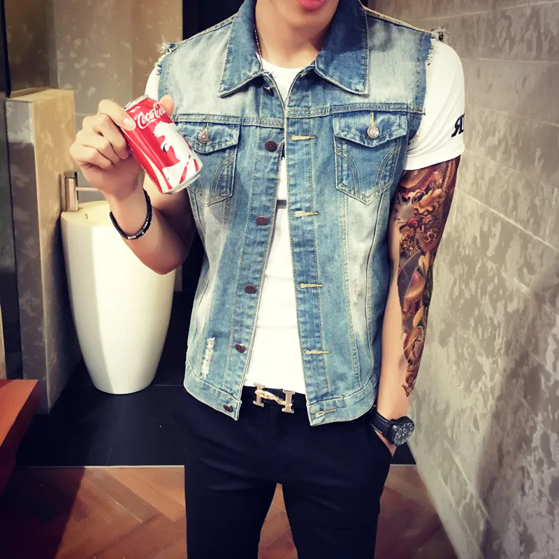 Denim vest best sale wholesale