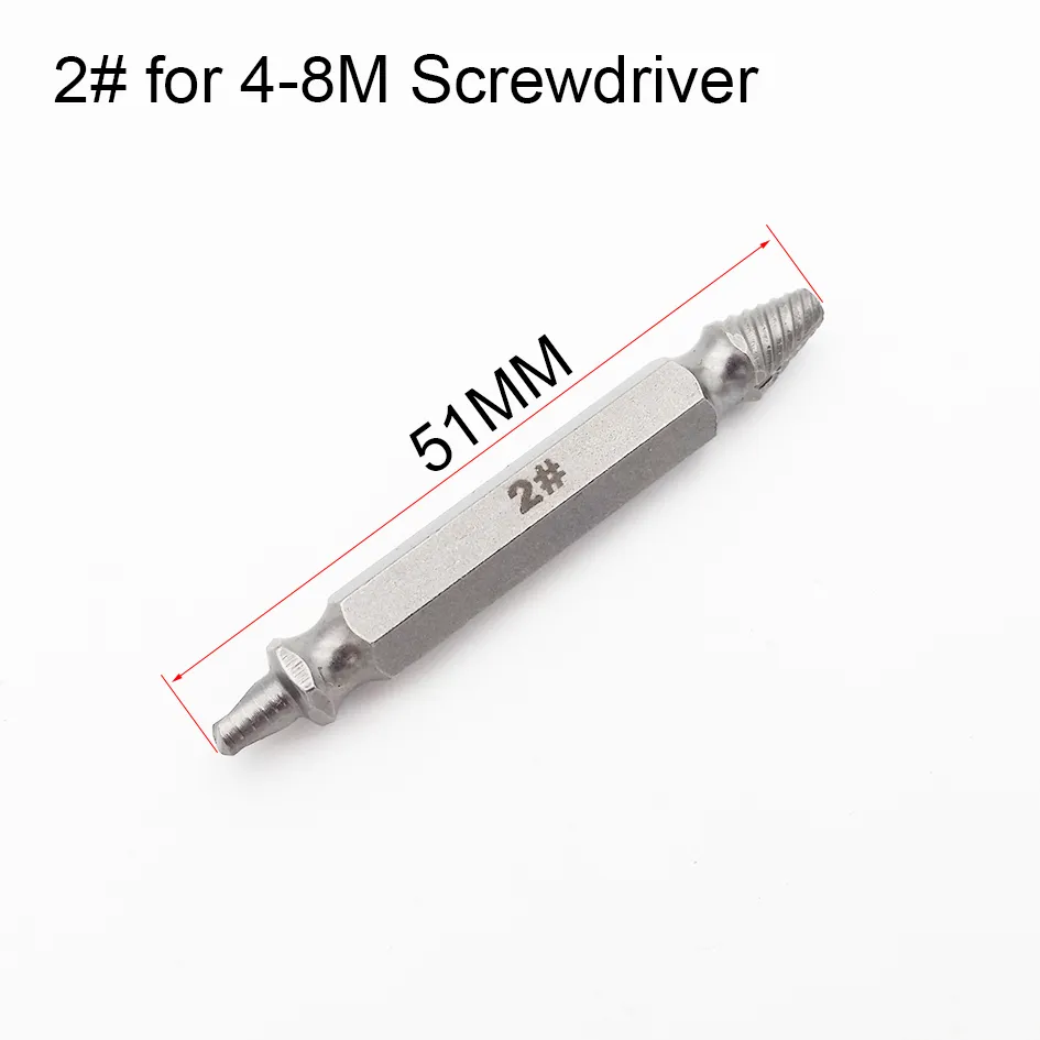Of 4 In 1 Speed Out Damaged Screw Extractor Set For Wood Screw