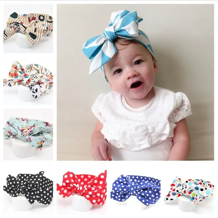 Vente chaude Europe et Amérique Bébé bowknot Accessoires pour cheveux point d'onde enfants Bande de cheveux couvre-chef pour enfants fournitures de décoration IA855