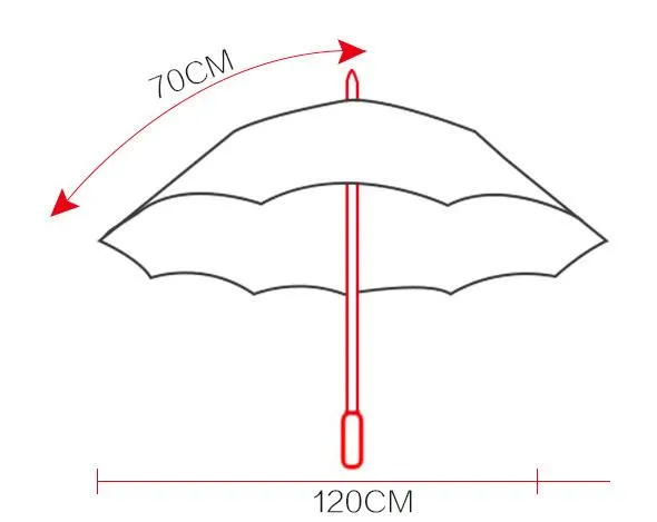 風のないポンギーストレート長いハンドルゴルフ傘完全自動晴れた雨量8k傘の雨具固体色のfav​​ect6811500