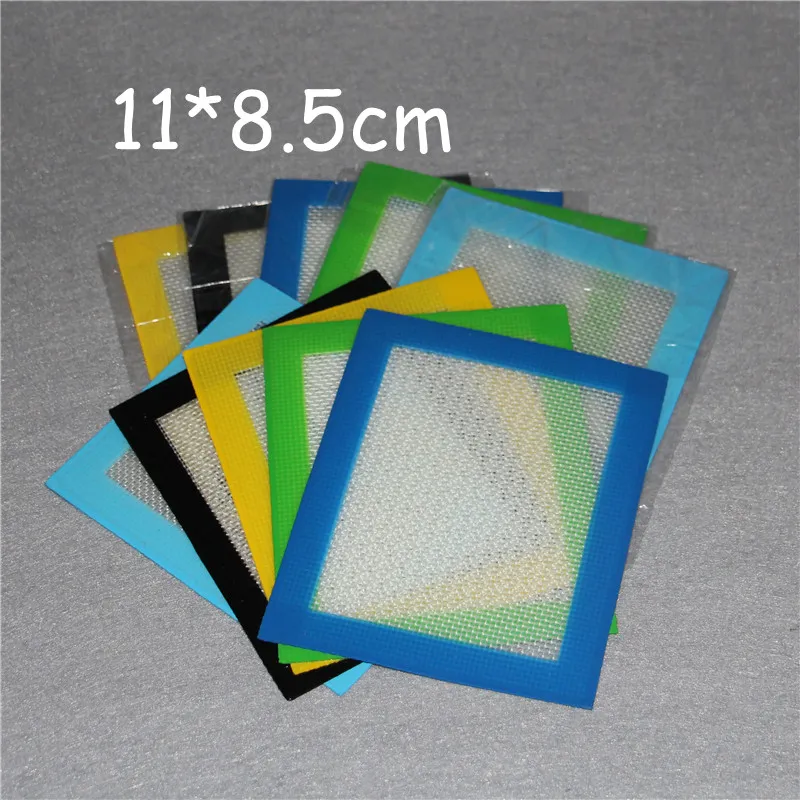 Roken siliconen pads matten 11x8,5 cm of 14 x 11,5 cm vierkante mat dab containers dabbergereedschap voor silicium nectar dhl