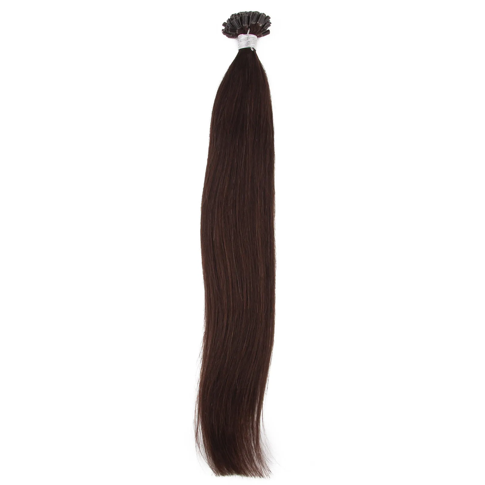 Brezilyalı bakire saç Düz 0.5g / strand U-Ucu Saç Uzantıları İnsan Tellerinin Önceden Bağlanmış 16 inç-26 inç Tırnak Ucu Önceden bağlanmış Saç Uzantıları