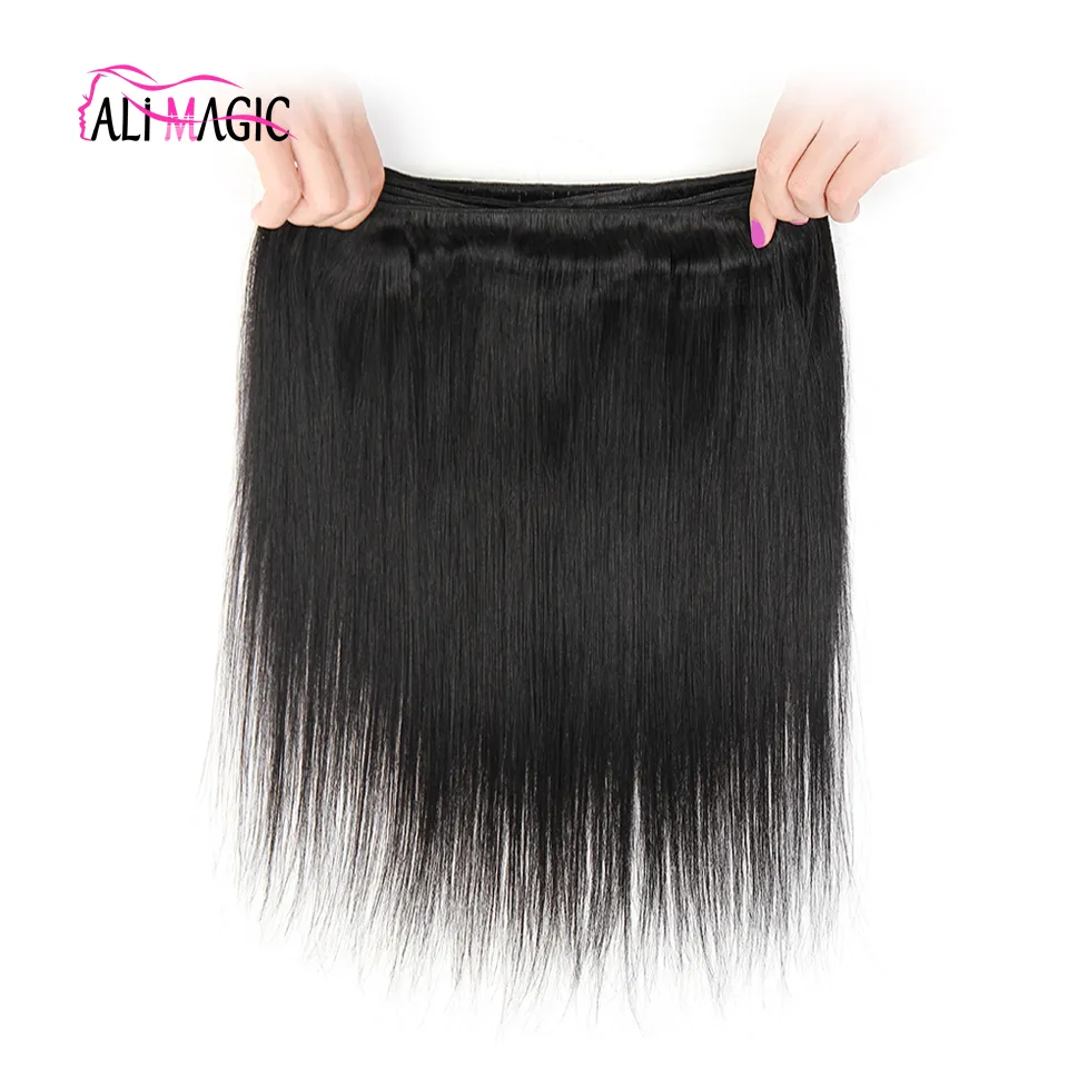 Ali Magic Factory Wholesale High Quality Hair Weft Body Wave Human Hair Weave Stried Deep Wave Curly Hair Virgin Unprocessed Nature Color