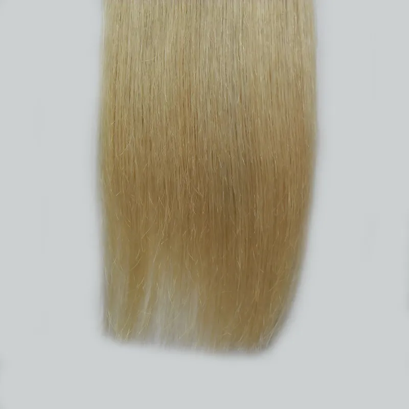 Tape ombre dans des extensions de cheveux 100g Droit # 1B / 613 Tape dans des extensions de cheveux humains ombre extension de cheveux humains blonde