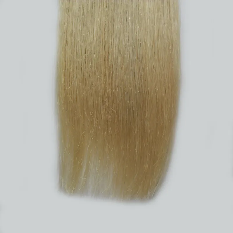 Ombre fita em extensões de cabelo 100g em linha reta # 1b / 613 fita em extensões de cabelo humano ombre extensão de cabelo humano loiro