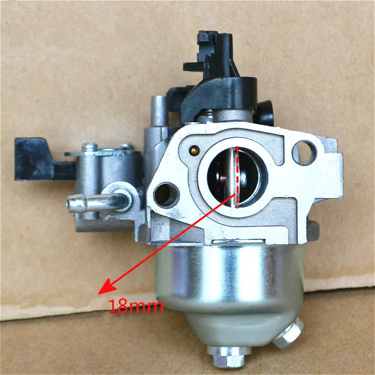 Carburetor assy 18MM fits Chinese 1P68 1P68F 5.5HP vertical shaft 4 stroke lawn mower parts