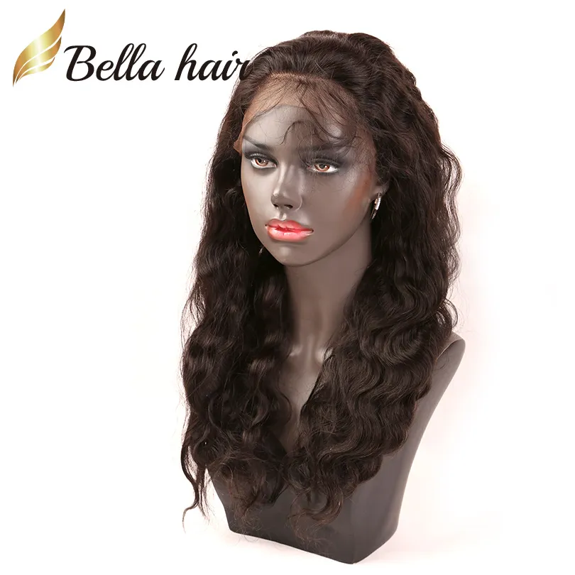 vendita preplucked brasiliana dell'onda del corpo 360 parrucche del merletto capelli umani vergini con i capelli del bambino bellahair julienchina 130 150 180 densità julienchina bella capelli