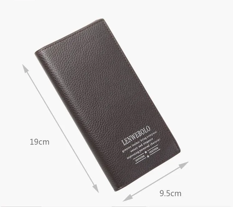 Portefeuille pour hommes à chaud avec un portefeuille de portefeuille de couleurs multi-cartes à grande capacité à grande capacité