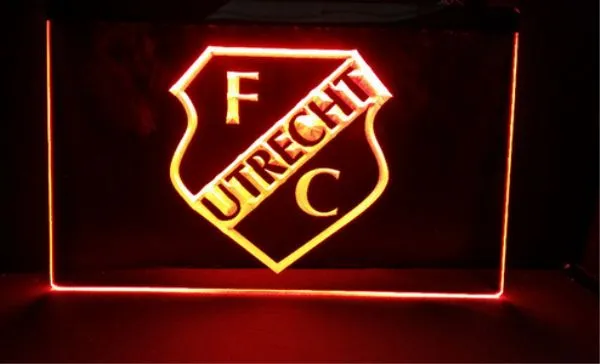 FBHL-01 Utrecht w Holandii League piwo Bar 3d znaki Culb Pub LED Neon Sign Light Sign Home Decor Crafts