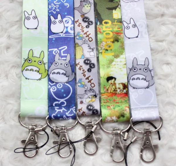 Hot Sprzedaż Hurtownie 10 sztuk Cartoon Totoro Telefon Komórkowy Smycz Moda Klawisze Liny Wykwintna Neck Lina Karty Liny Darmowa Wysyłka 029