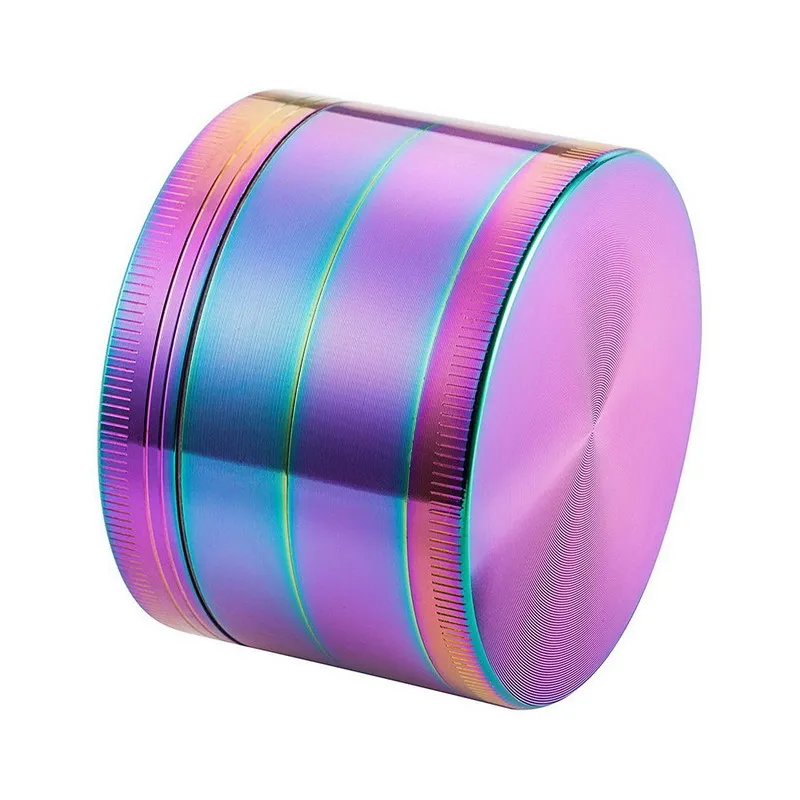 Mooie 50mm Rainbow Grinders 4 Stuk Grinder Zinklegering Materiaal Topkwaliteit Tobacco Herb Spice Crusher Snelle verzending