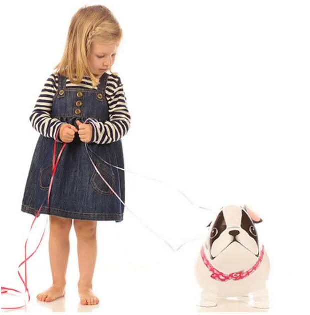 Smile Market Ny ankomst och gratis frakt Walking Pet Balloon Bulldog G608