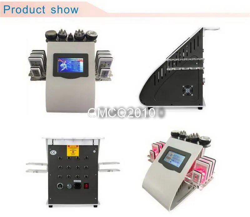 Slimming Machine New Promotion 6 In 1 Ultrasonic Cavitation Vacuum Radio Frequency Lipo Laser Slimming Machine for Spa