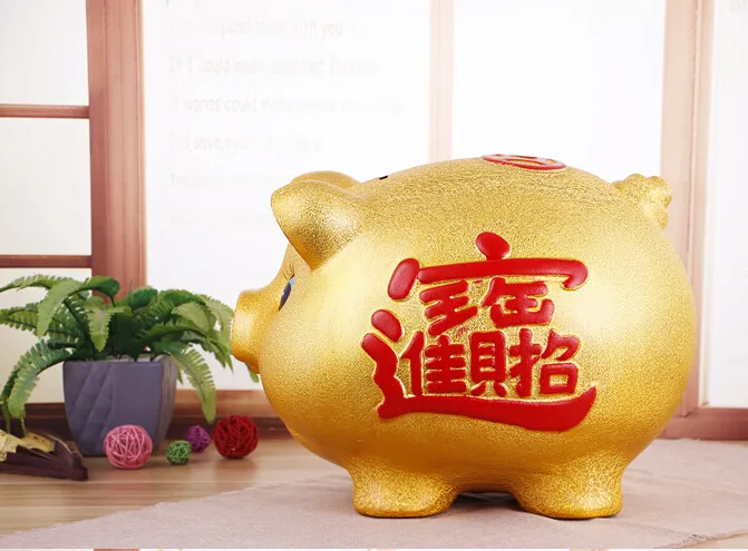 Ceramiczna Złota Świnia Skarbonka Bank Skrzynka Depozytowa Moneta Pieniądze Jar Działalność Kreatywne Prezent Otwarcie Zestaw