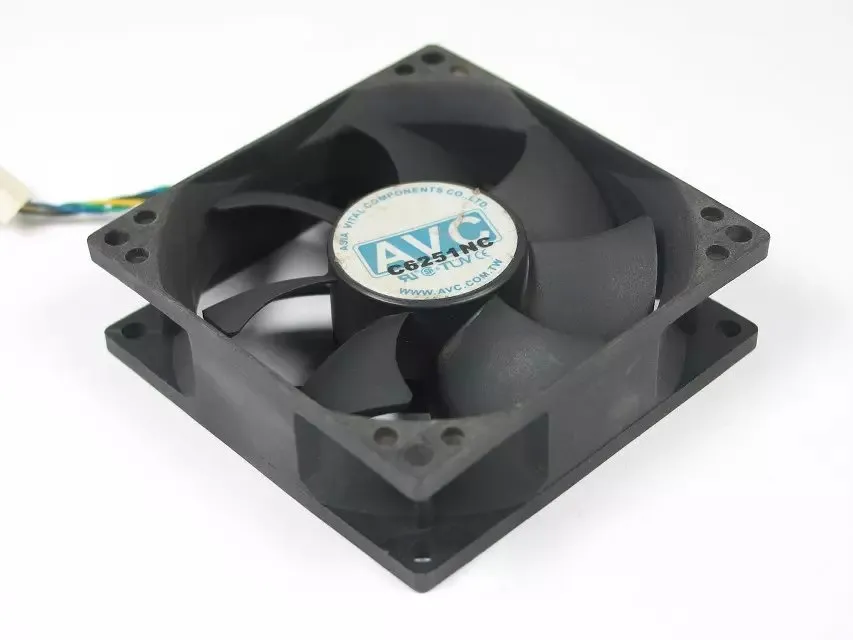 AVC DS08025T12U, P210 DC 12V 0.70A 4-wire 4-Pin connector 90mm 80X80X25mm Server Square Cooling Fan