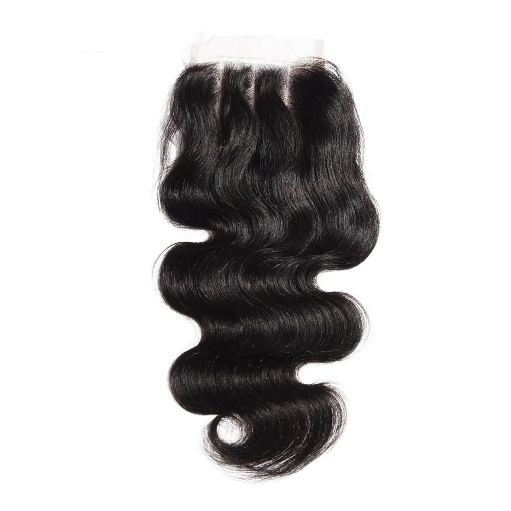 Kapatma 8-30inch Çift Atkı İnsan Saç Uzantıları boyanabilme Remy Virgin Saç Dokuma Vücut Dalga Wavy ile Brezilyalı Saç Paketler