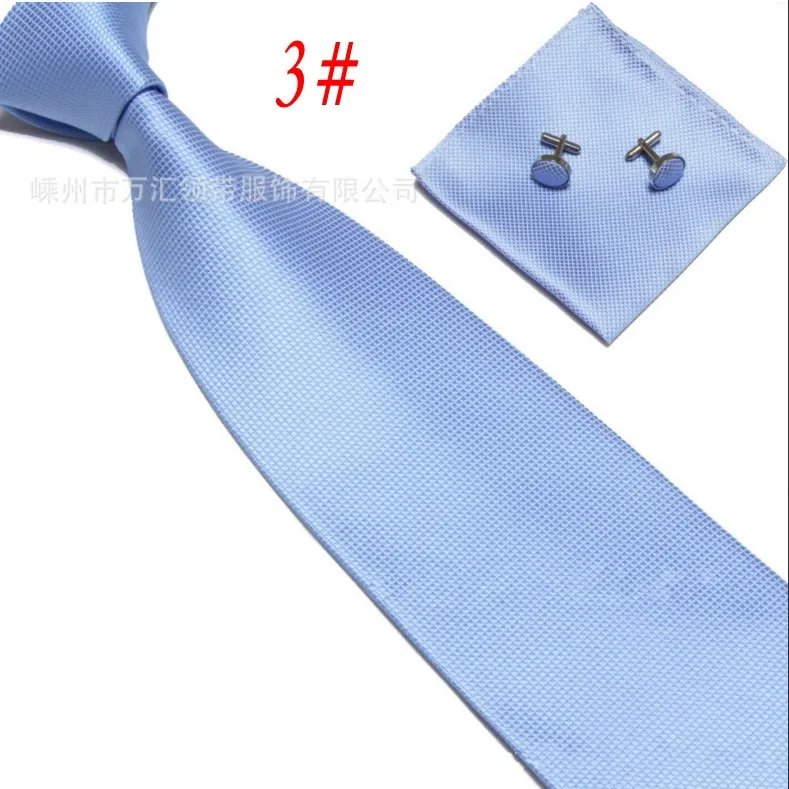 Manufacturer of spot wholesale suits men dress element grid tie pocket towel cufflinks handkerchief 