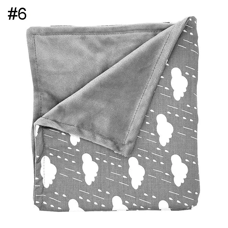 Ins Nouveau Bébé Chevron Minky Couvertures Vague Infantile Rayé Swaddle Wrap Nouveau-Né Emmaillotage Mode Poussette Couverture Manuelle Pépinière Literie