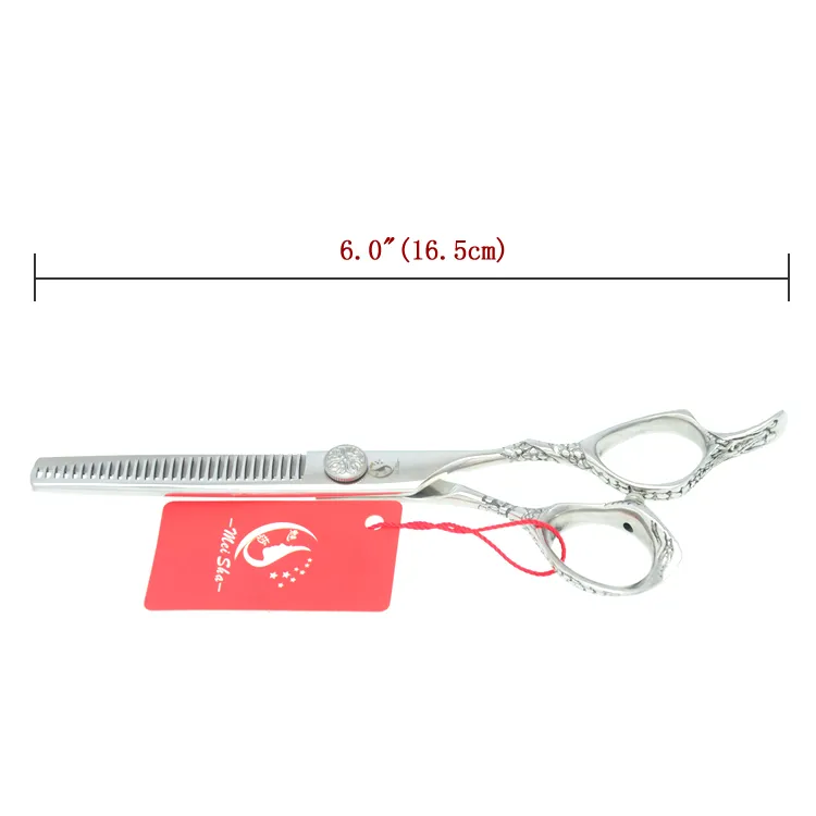 6.0inch Meisha Barber Salon Shearning Shears Hot Bearessing Scissors JP440CプロのヘアカットはさみDIYの使用、HA0233