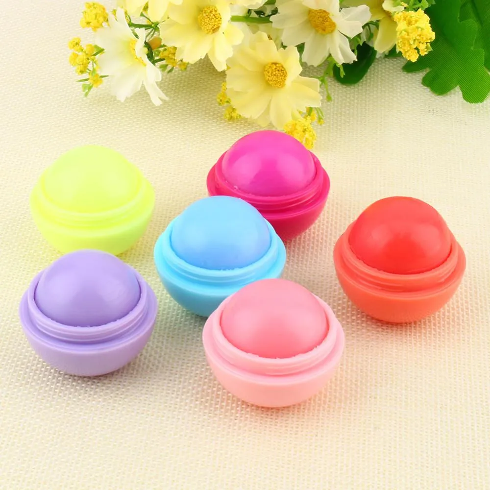 Maquillage Rond De Bonbons Couleur Hydratante Lèvre Baume Naturel Plante Sphère Lèvre Lèvre