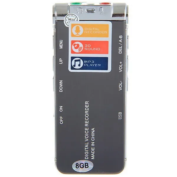 8GB Portable LCD Screen L87 Digital Voice Recorder With Retail Box Mini