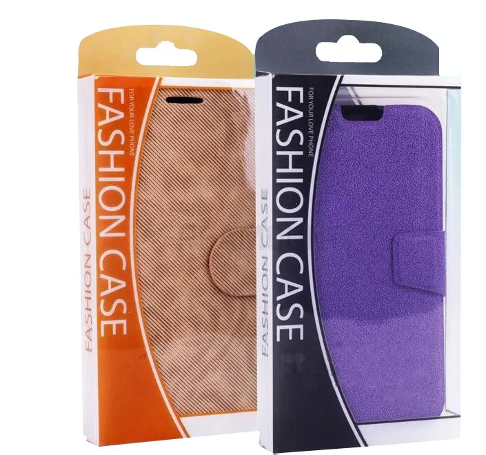 Vente en gros Couleurs Personnalité Design Étiquette Emballage PVC Boîte d'emballage au détail pour iPhone 5 6 7 Cadeau de cas de téléphone portable