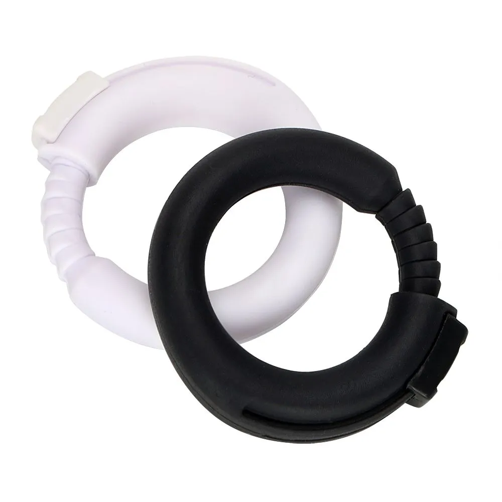 IKOKY Adjustable Cock Ring Penis Rings Delay Ejaculation Silicone Adult Sex Products Sex Toys for Men Sex Shop White/Black C18120301