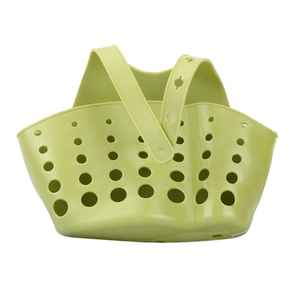 Cestas de armazenamento Home Kitchen portátil de suspensão de drenagem Tools Bag Basket Bath armazenamento Titular Sink